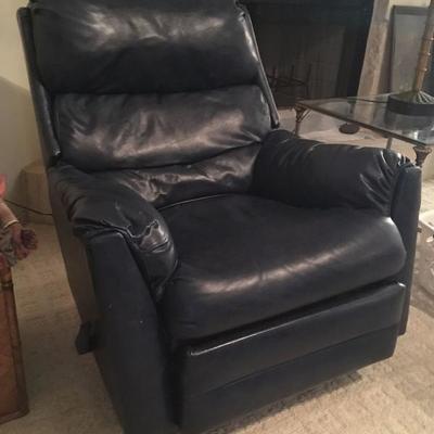 faux leather recliner 