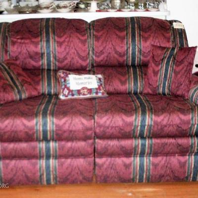 LOVE SEAT WITH 2 RECLINERS