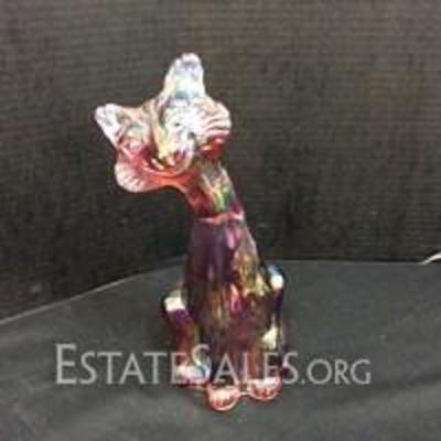 Fenton Carnival Glass Cat