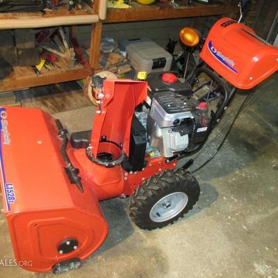 Well maintained snow blower