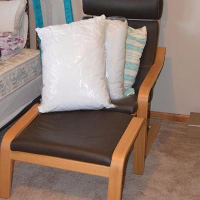accent chair with ottoman 