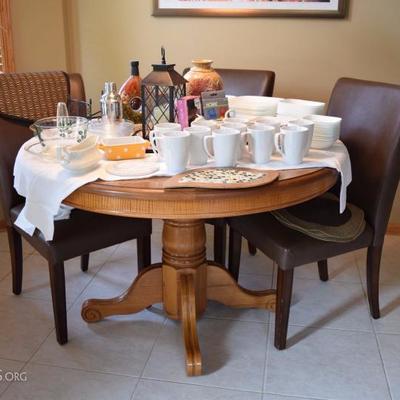 dining room table and chairs 