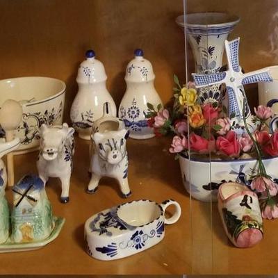Small Delft Collection, plus, Holland/Dutch Collectibles, Wooden Dutch Shoes