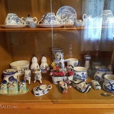 Small Delft Collection, plus, Holland/Dutch Collectibles, Wooden Dutch Shoes
