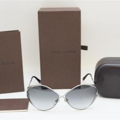 Louis Vuitton Laurel Black Sunglasses. In the Original Case, with The Original Box and all paperwork including original receipt. 100% UV...