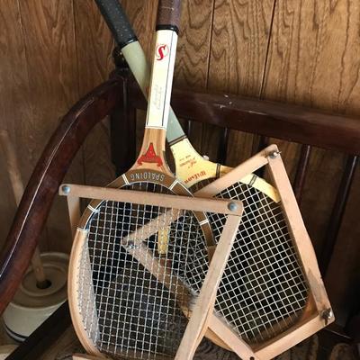  Vintage Tennis Racquets 
