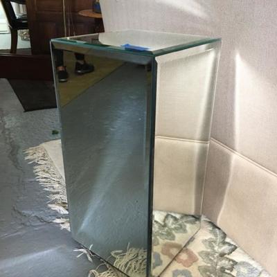 mirrored end table 