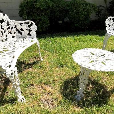 Wrought iron patio set