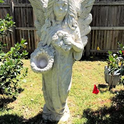 TALL 4'7" cement yard angel