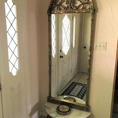 Entryway pier mirror