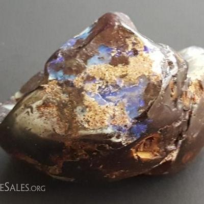 WDG083 Rare Natural Raw Boulder Black Opal Geode Specimen

