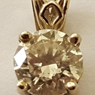 WDG011 HIGH QUALITY 1.51 ct. Diamond Solitaire Pendant
