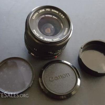 WDG104 Canon Lens FD, Filter, Caps

