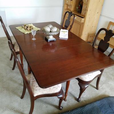 Vintage PA HOUSE Walnut Drop Leaf Table-FINAL- $295
