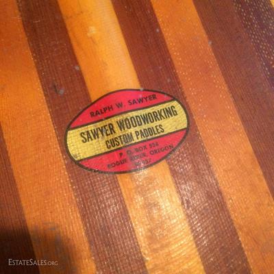 The label on the paddles are by Sawyer in Oregon