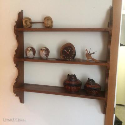 Antique handmade wall shelf