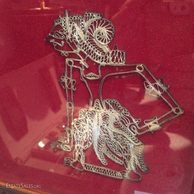 Indonesian silver filigree