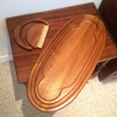  Teak serving tray by Dansk and 