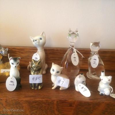Small selection of large miniature cat collection