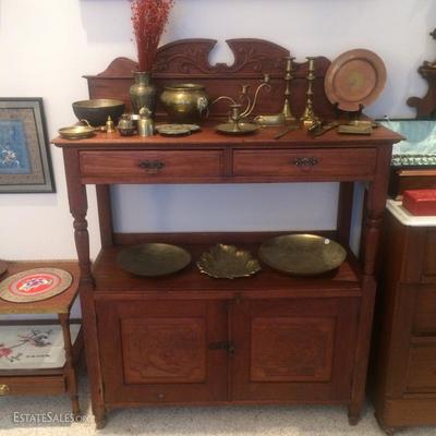 Collection of brass objects from China, Hong Kong, Korea, etc.