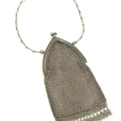Victorian Mesh Flapper/Fringed Mesh Purse 