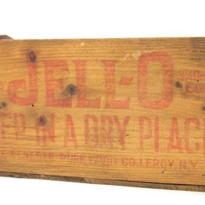 Jell-O Advertising Wood Crate 