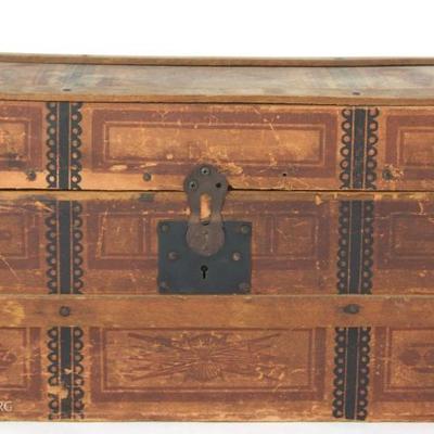 Victorian Dome Top Doll Trunk 