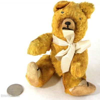 Antique Miniature Mohair Teddy Bear 