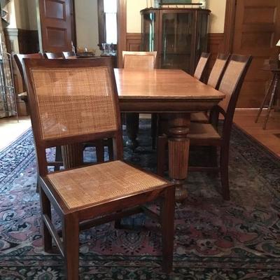 Cane Seat Chairs, Set of 8 
