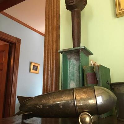 Lobi Altar Head, Art Deco Bullet Cocktail Shaker