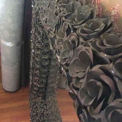 Large Tin Flower Mirror made in Mexico