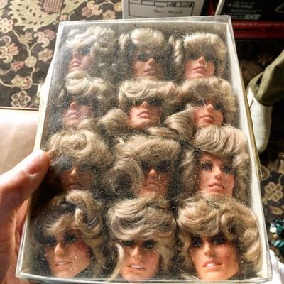 Vintage Factory Packaged Farrah Fawcett Heads