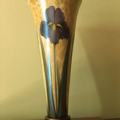 Orient and Flume Tall Art Glass Vase