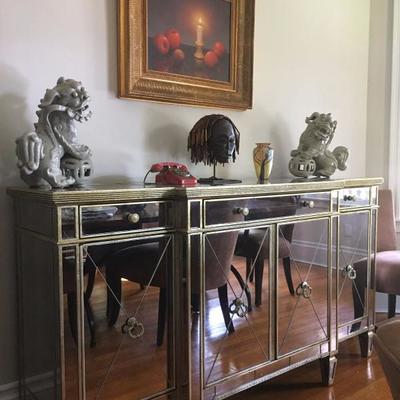 Mirrored Credenza (pair available)