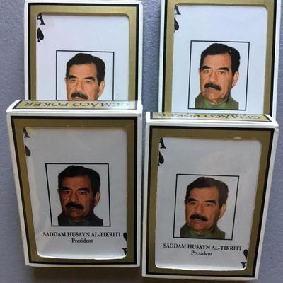 Saddam Hussein Playing Cards