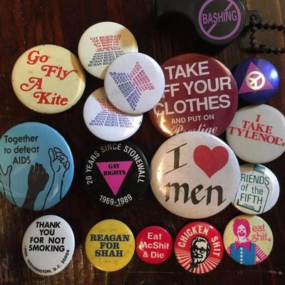 Vintage Pin Backs