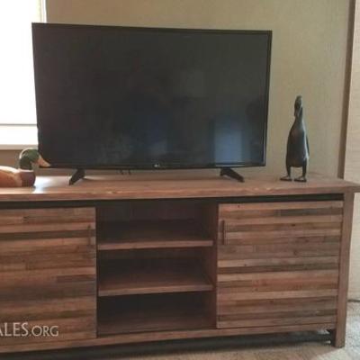 Contemporary Wood Console
