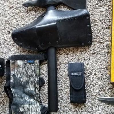 Axe with Leather Case
