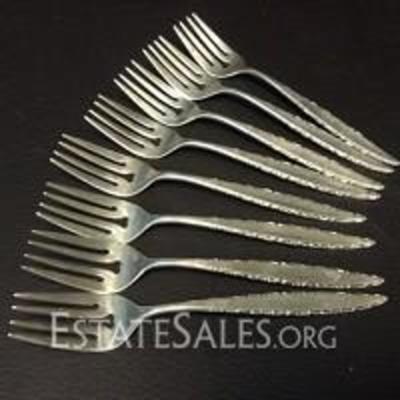 Sterling Silver Salad Forks By Lunt 