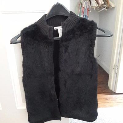 Women's medium rabbit fur vest 