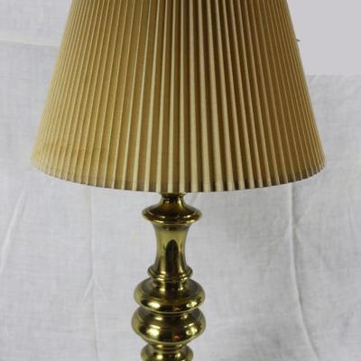 Brass Table Lamp with Shade
