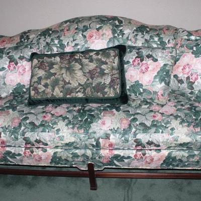 Sofa with Floral Upholstery