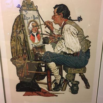 Norman Rockwell lithograph - Signed and Numbered