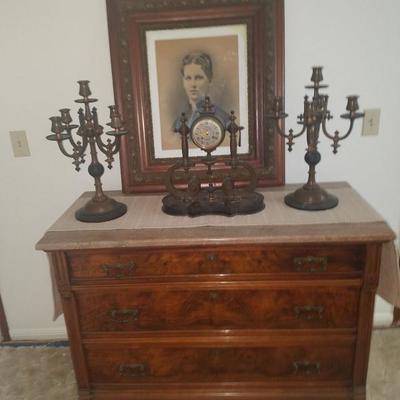 Antique marbletop dresser