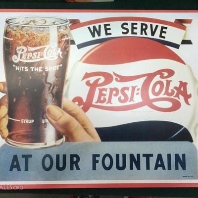 Pepsi-Cola sign