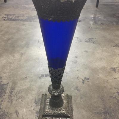 Cobalt blue vase