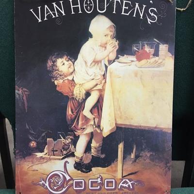 Van Houten's Cocoa sign