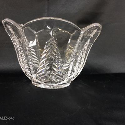 Christmas crystal bowl