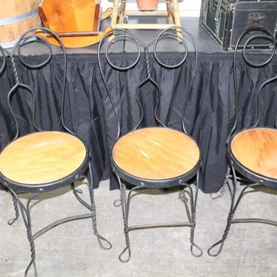 Ice cream parlor chairs