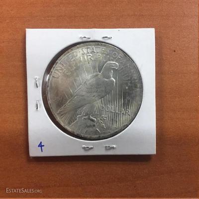 1923 Uncirculated Peace dollars